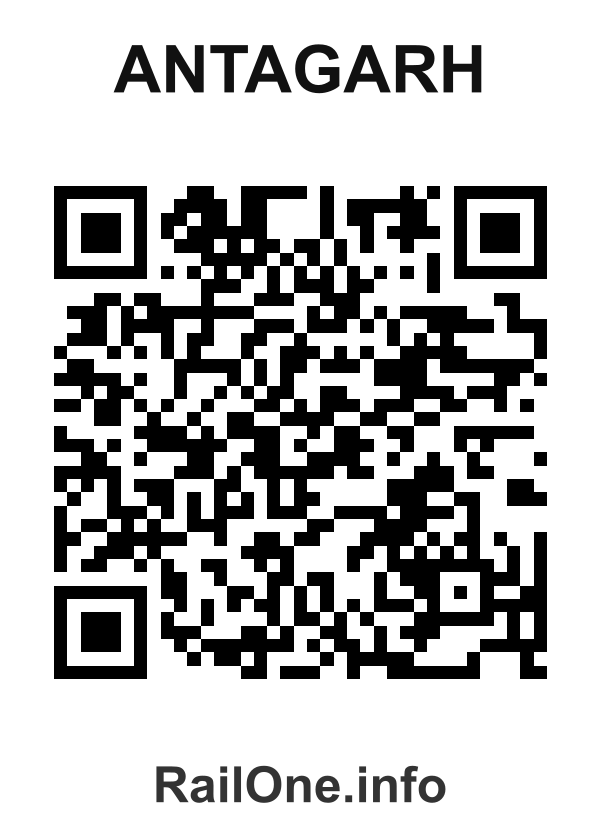 RailOne QR Code for Antagarh station