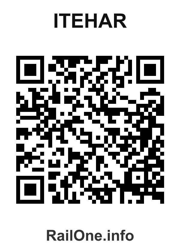RailOne QR Code for Itehar station