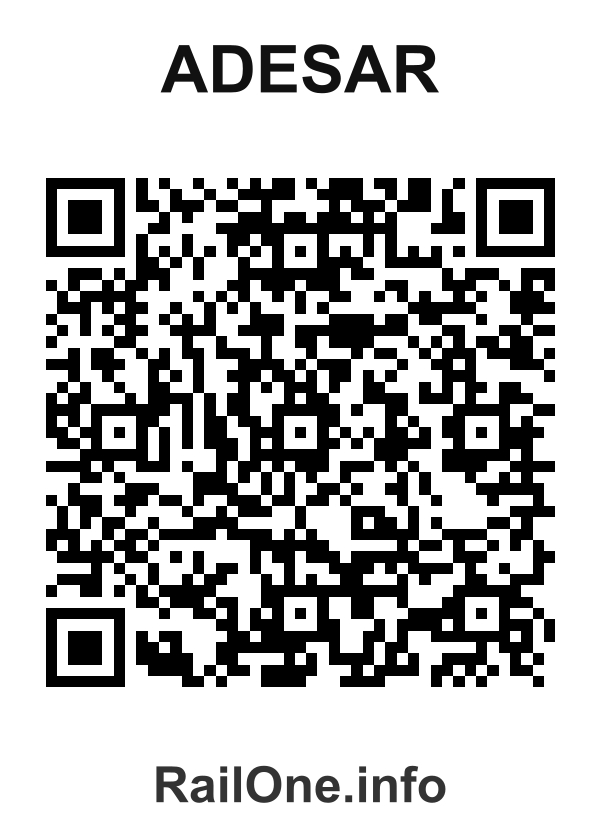 RailOne QR Code for Adesar station
