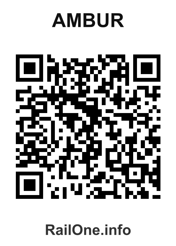 RailOne QR Code for Ambur station