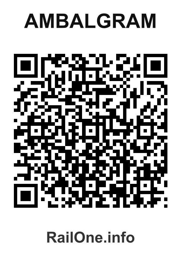 RailOne QR Code for Ambalgram station