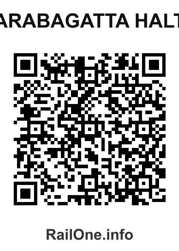 RailOne QR Code for Arabagatta Halt station
