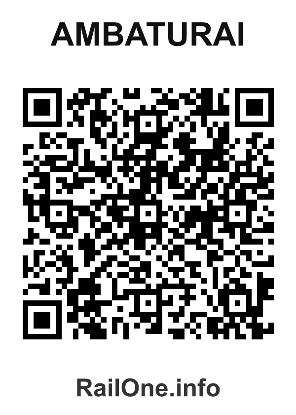 RailOne QR Code for Ambaturai station