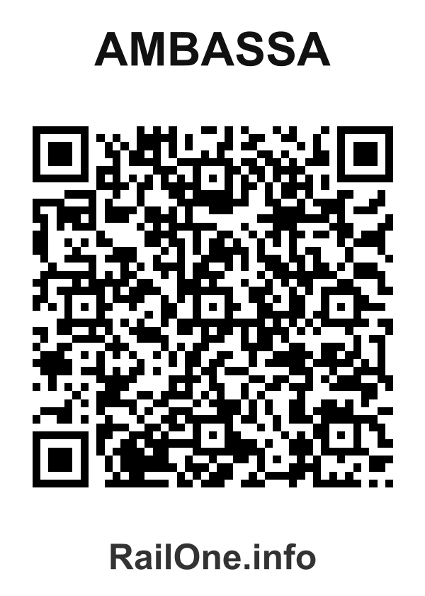 RailOne QR Code for Ambassa station