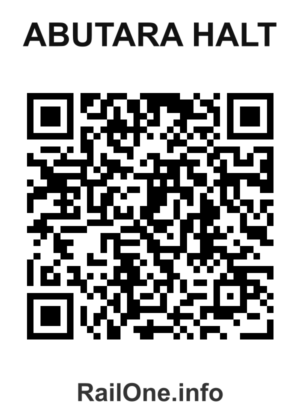 RailOne QR Code for Abutara Halt station