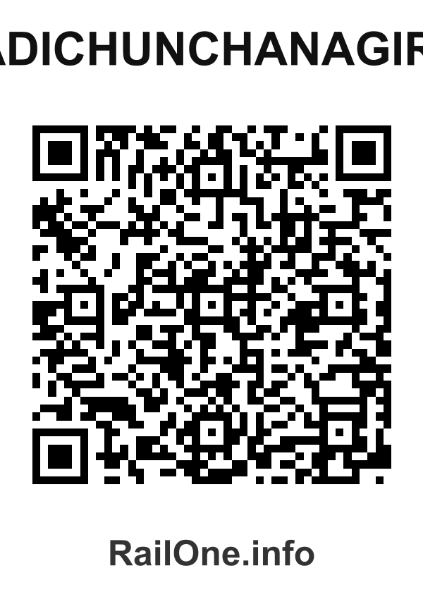 RailOne QR Code for Adichunchanagiri station