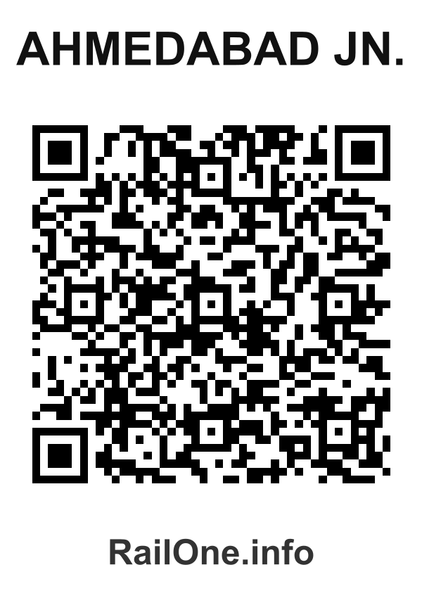 RailOne QR Code for Ahmedabad Jn. station