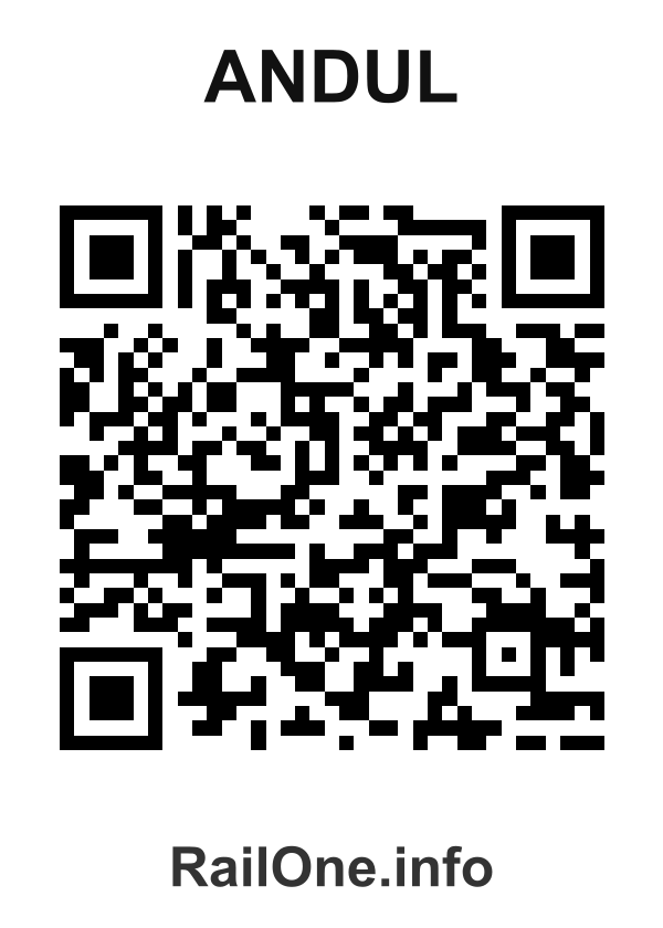 RailOne QR Code for Andul station