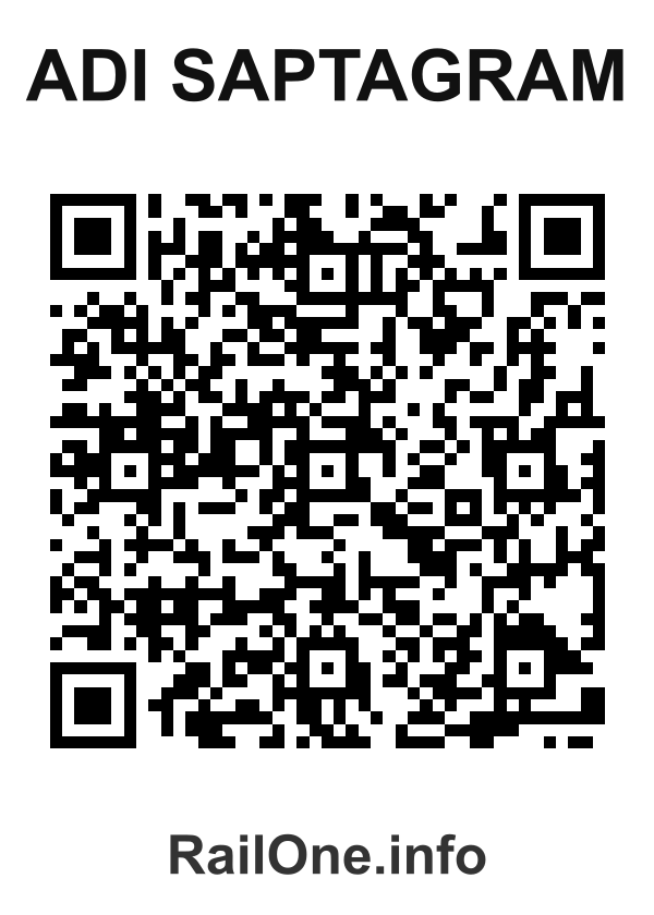 RailOne QR Code for Adi Saptagram station