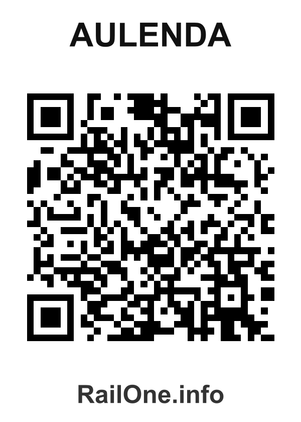 RailOne QR Code for Aulenda station