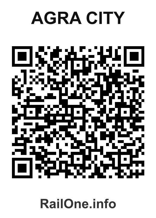 RailOne QR Code for Agra City station