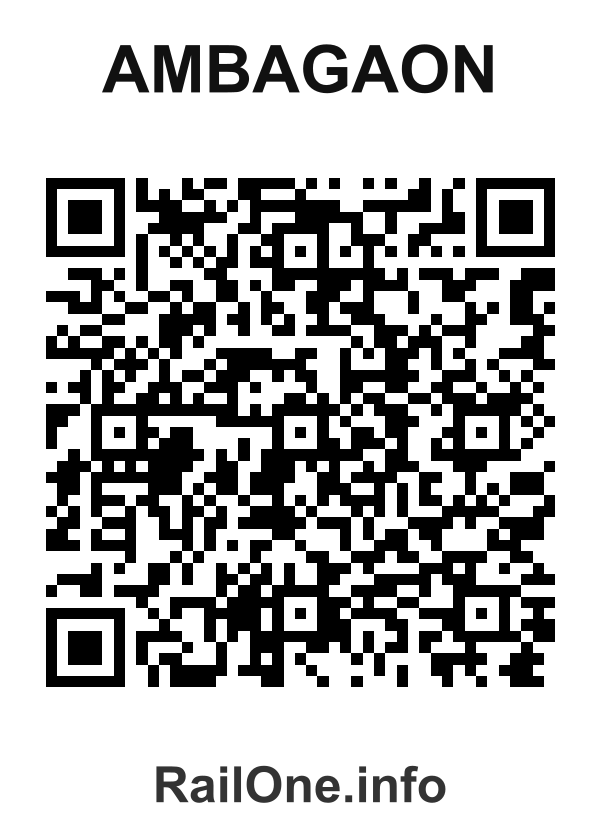 RailOne QR Code for Ambagaon station