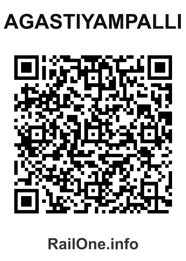 RailOne QR Code for Agastiyampalli station