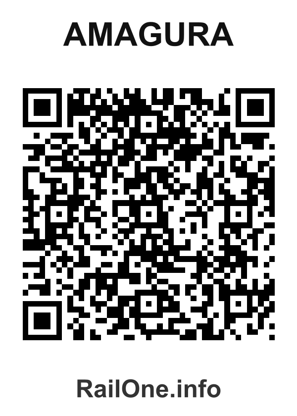 RailOne QR Code for Amagura station
