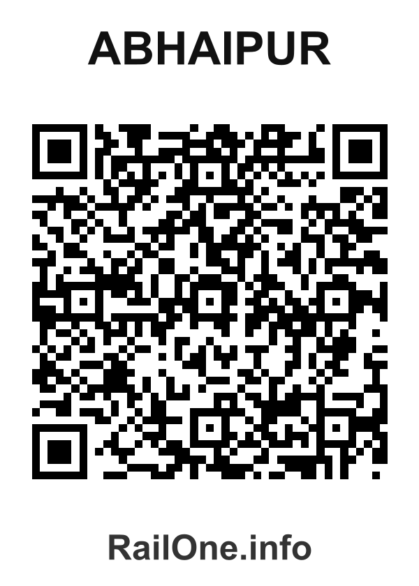RailOne QR Code for Abhaipur station