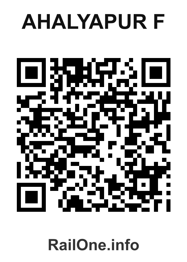 RailOne QR Code for Ahalyapur F station