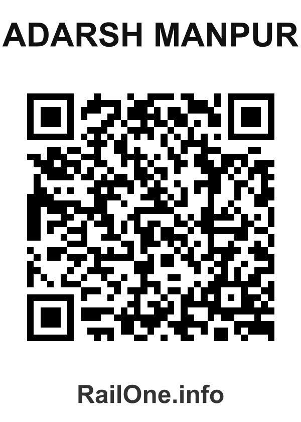 RailOne QR Code for Adarsh Manpur station