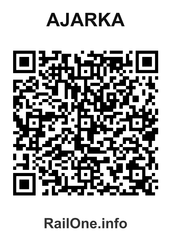 RailOne QR Code for Ajarka station