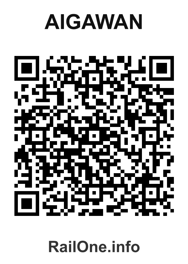 RailOne QR Code for Aigawan station