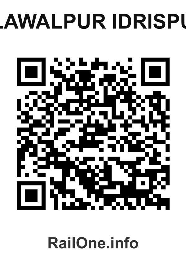 RailOne QR Code for Alawalpur Idrispur station