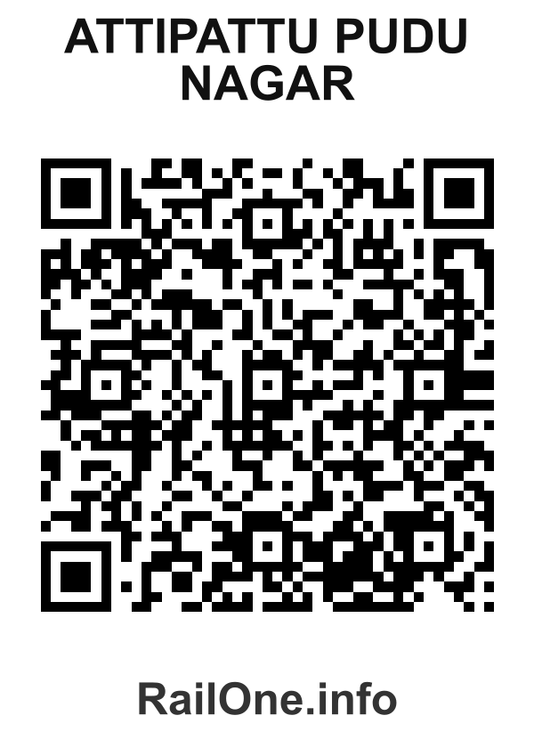 RailOne QR Code for Attipattu Pudu Nagar station
