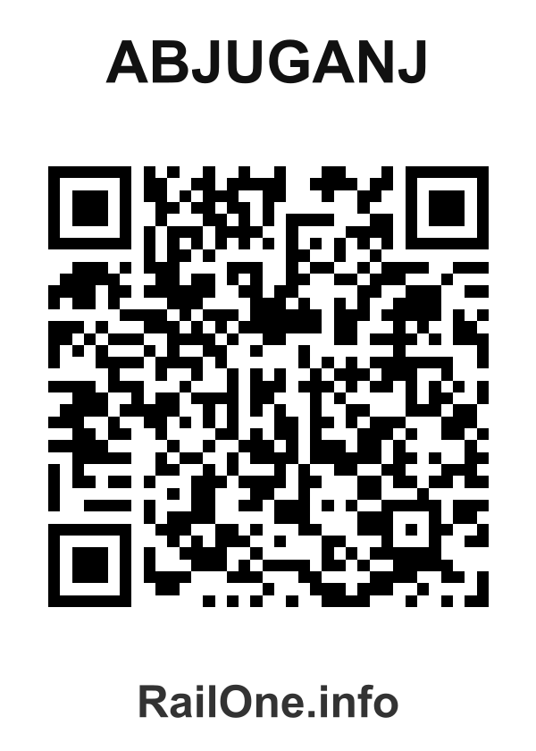 RailOne QR Code for Abjuganj station