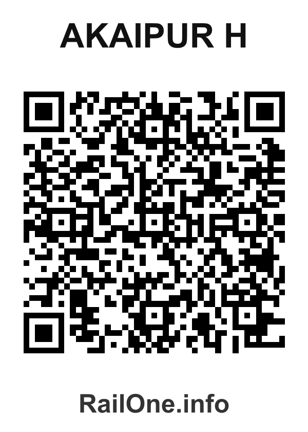RailOne QR Code for Akaipur H station
