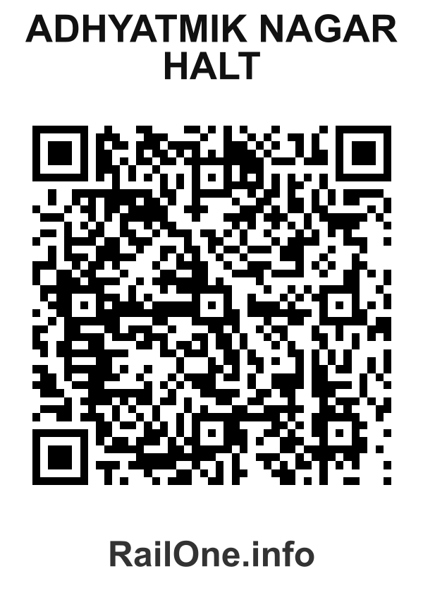 RailOne QR Code for Adhyatmik Nagar Halt station