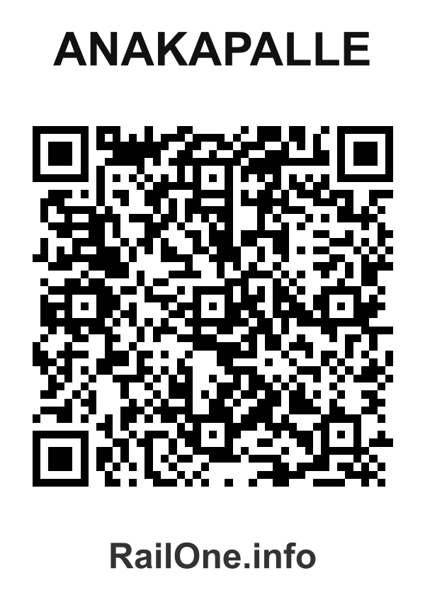 RailOne QR Code for Anakapalle station