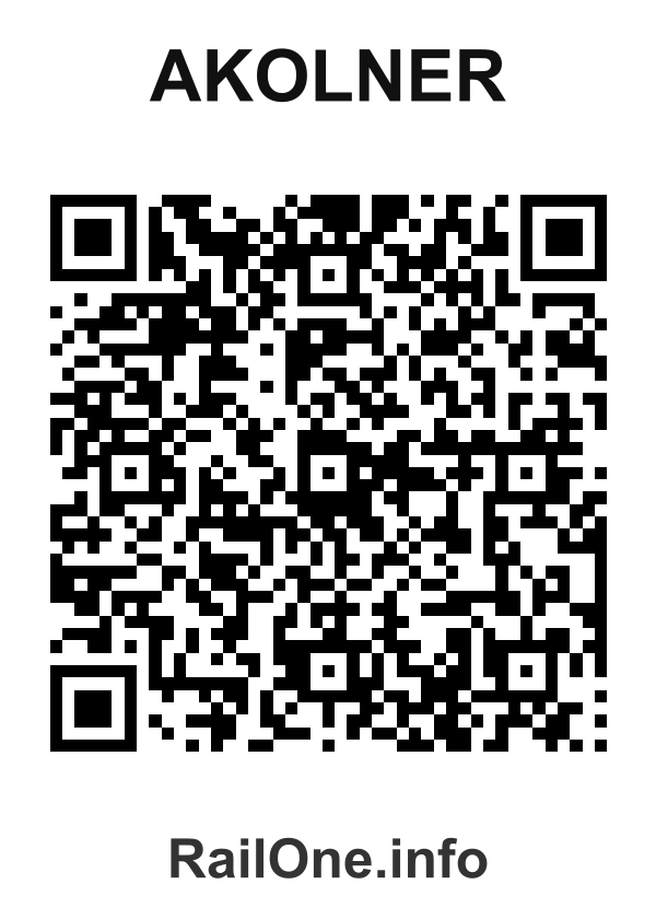 RailOne QR Code for Akolner station