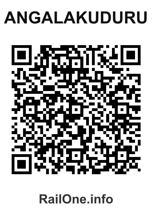 RailOne QR Code for Angalakuduru station