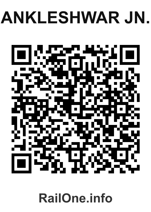 RailOne QR Code for Ankleshwar Jn. station