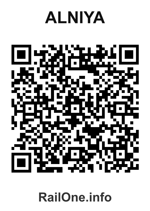 RailOne QR Code for Alniya station
