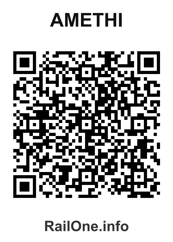 RailOne QR Code for Amethi station