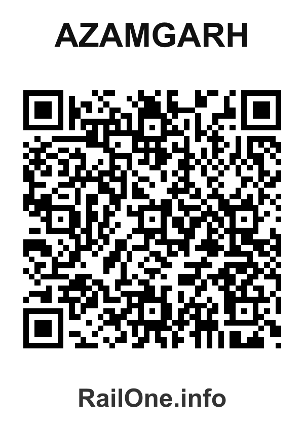 RailOne QR Code for Azamgarh station