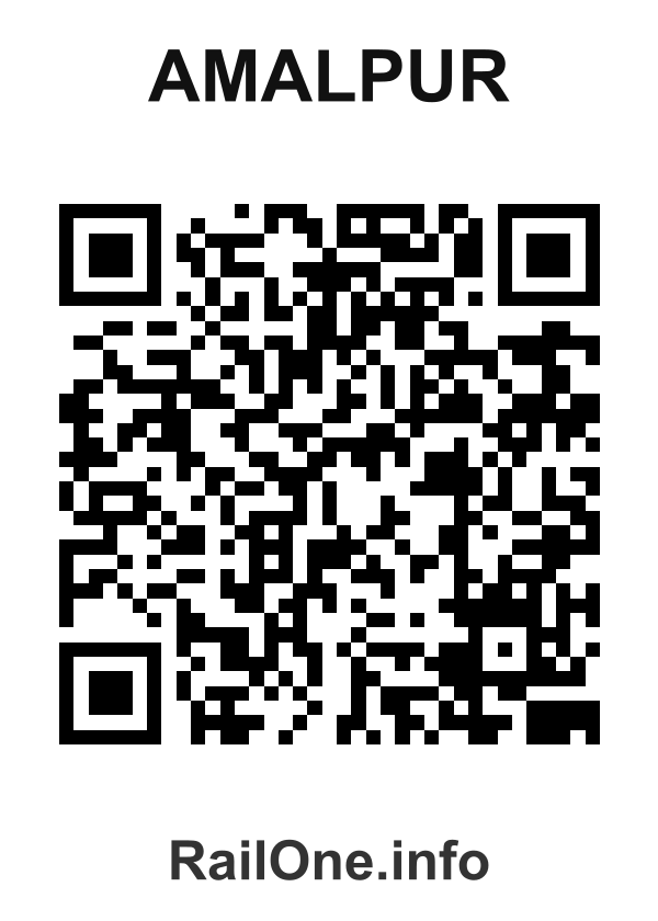 RailOne QR Code for Amalpur station