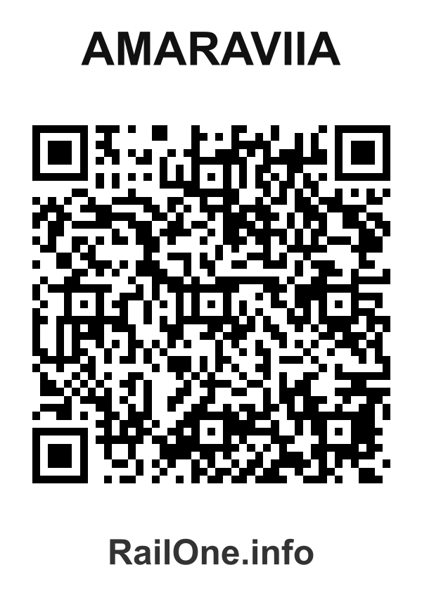 RailOne QR Code for Amaraviia station