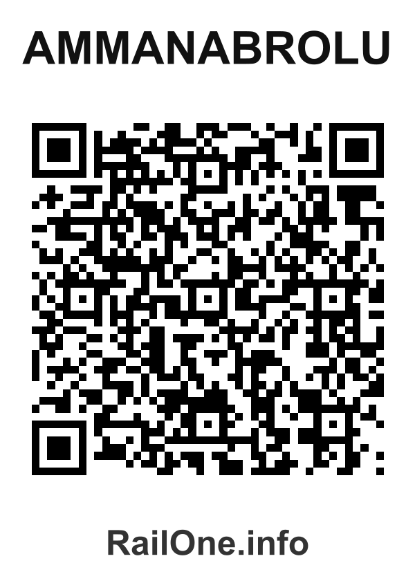 RailOne QR Code for Ammanabrolu station