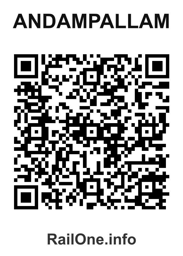 RailOne QR Code for Andampallam station