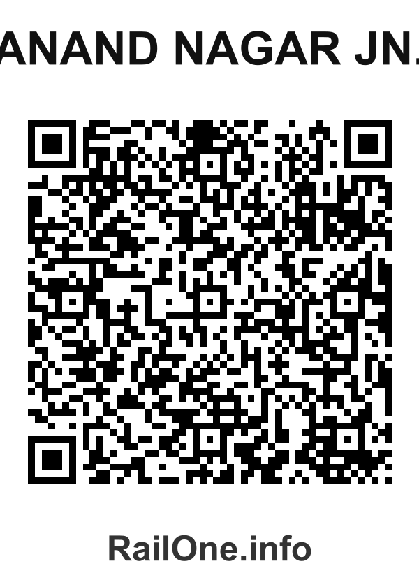 RailOne QR Code for Anand Nagar Jn. station
