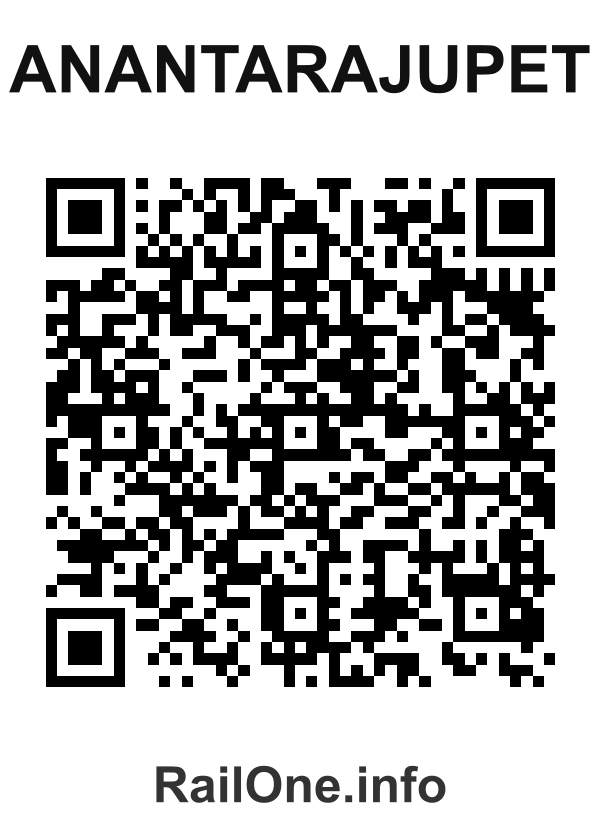 RailOne QR Code for Anantarajupet station
