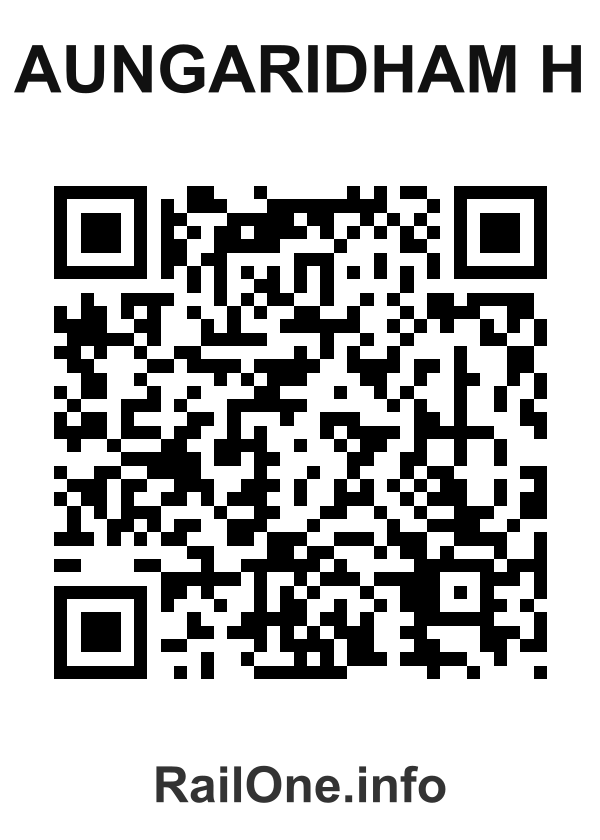 RailOne QR Code for Aungaridham H station