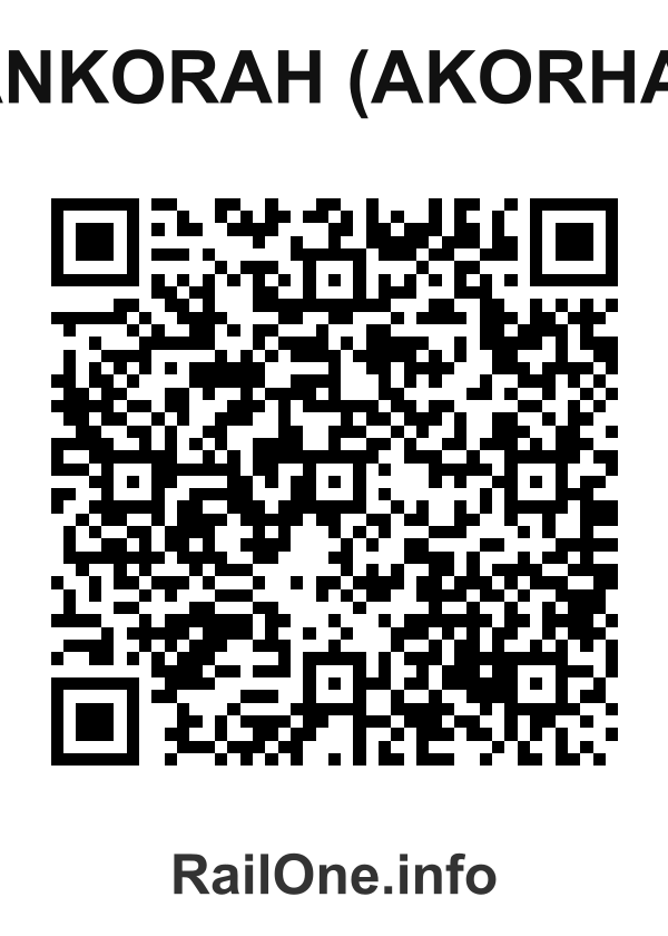 RailOne QR Code for Ankorah (akorha) station