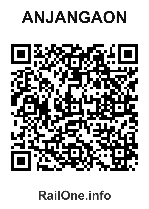 RailOne QR Code for Anjangaon station