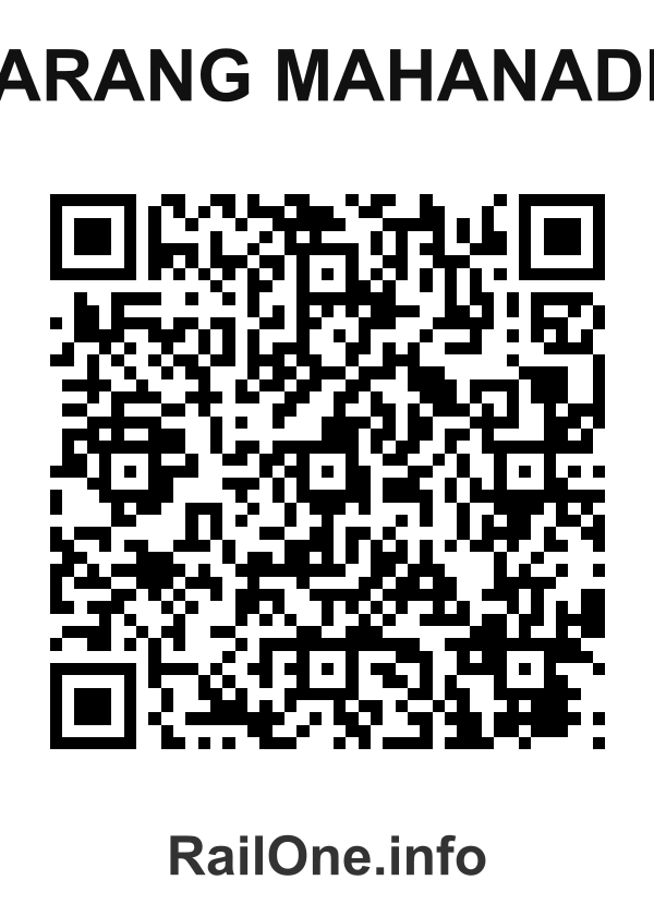 RailOne QR Code for Arang Mahanadi station