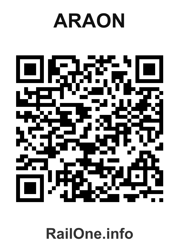 RailOne QR Code for Araon station