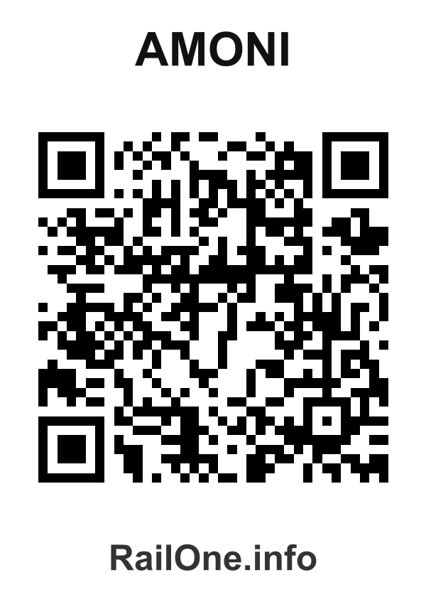 RailOne QR Code for Amoni station