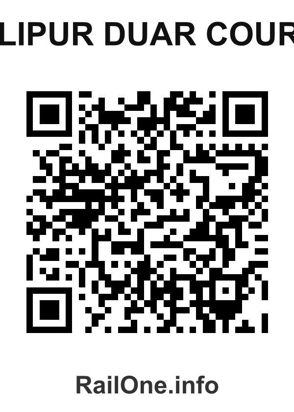 RailOne QR Code for Alipur Duar Court station