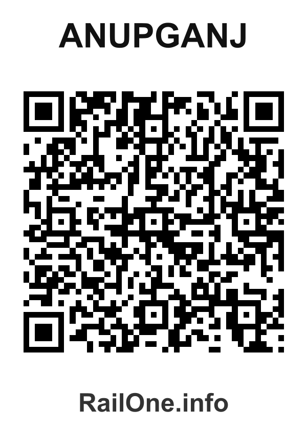 RailOne QR Code for Anupganj station
