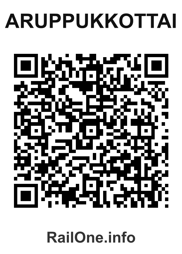 RailOne QR Code for Aruppukkottai station